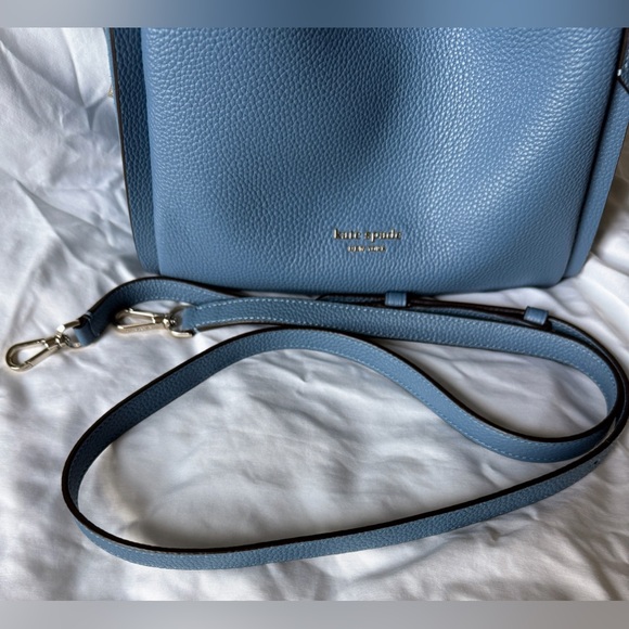 Kate Spade Knott Medium Crossbody Tote Manta Blue - Picture 8 of 9